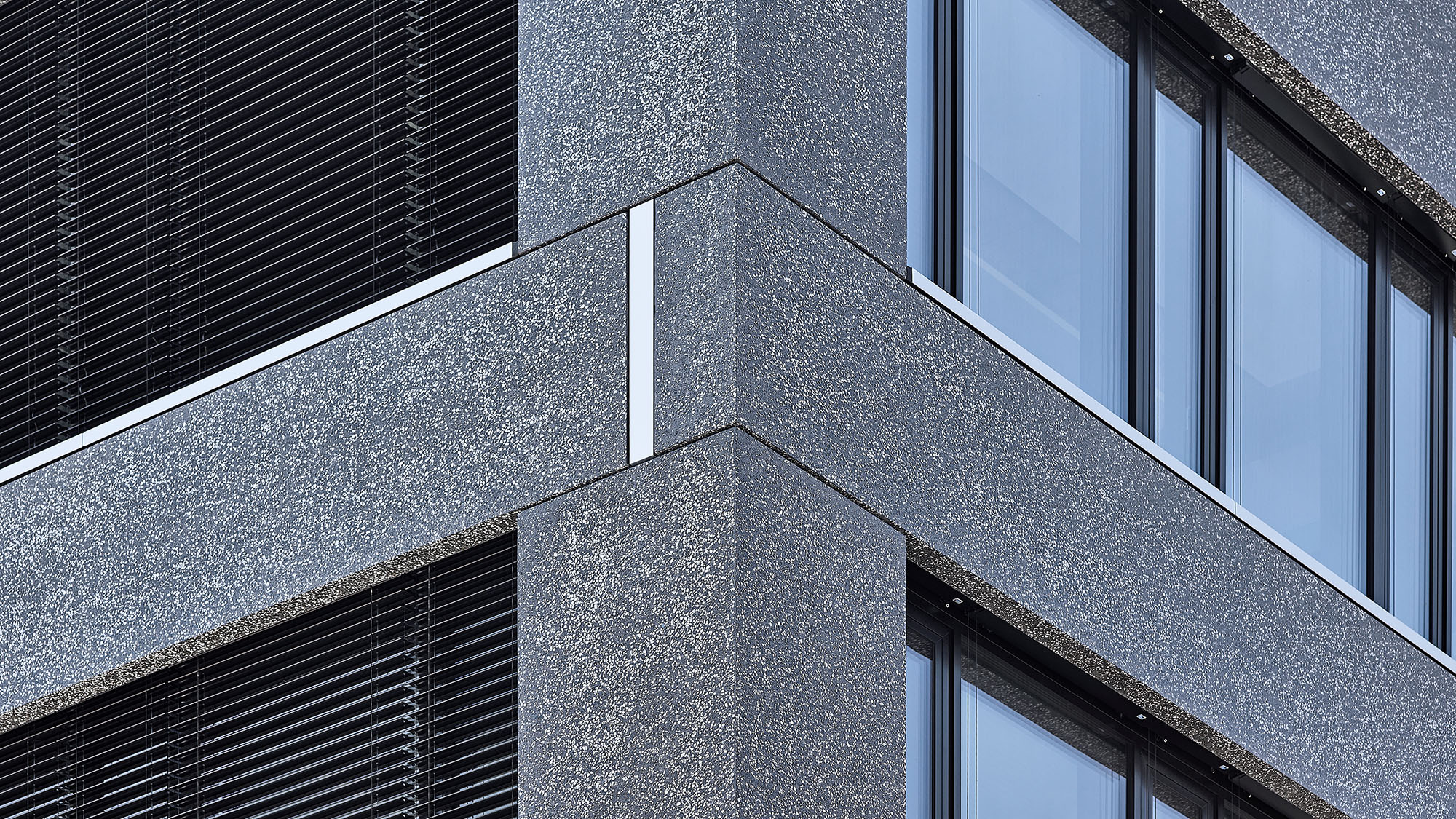 Fassaden-Detail vom Geschäftshaus HANG-AAR, Aarau