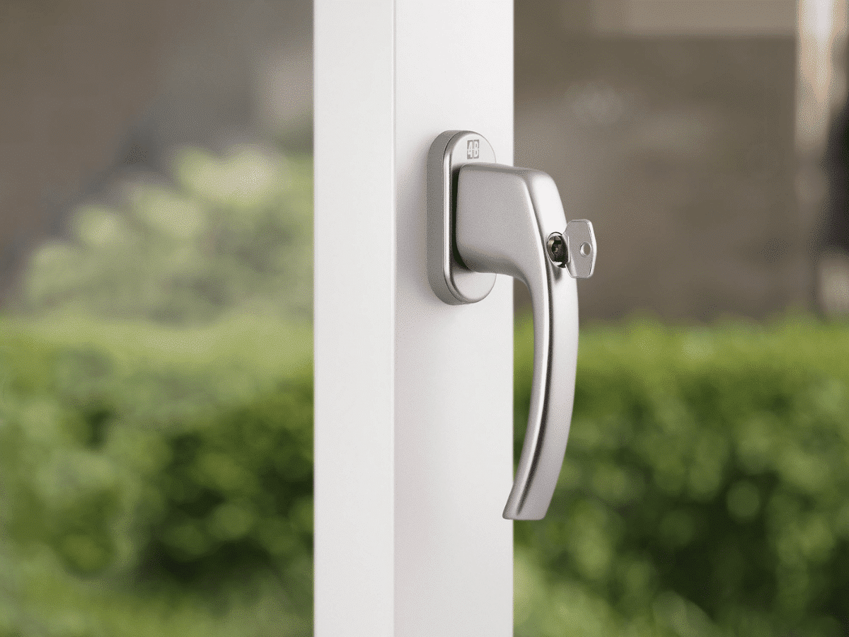 Abschliessbarer Fenstergriff für erhöhte Sicherheit