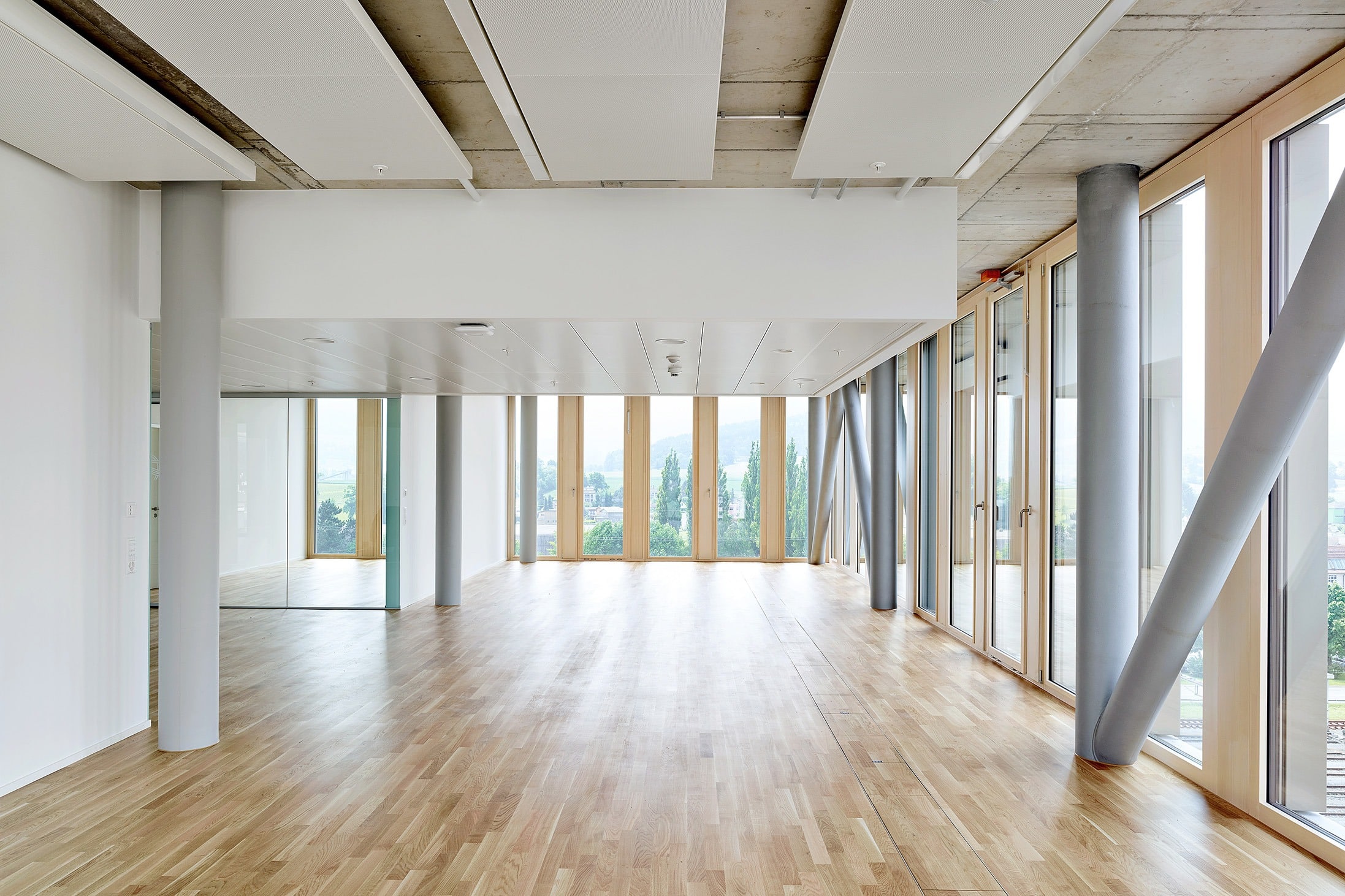 Bildungszentrum Campus HE, Delémont Innenansicht