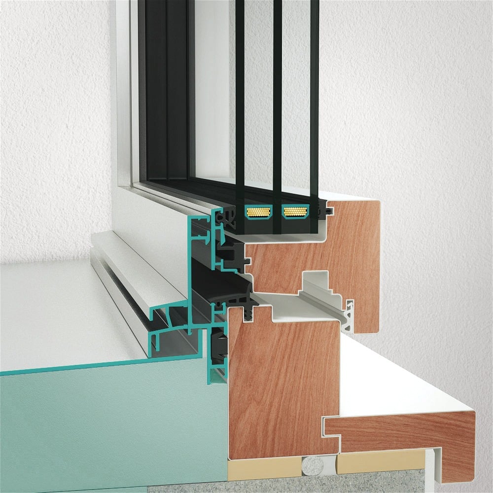 Querschnitt vom Neubaufenster NF1 lux
