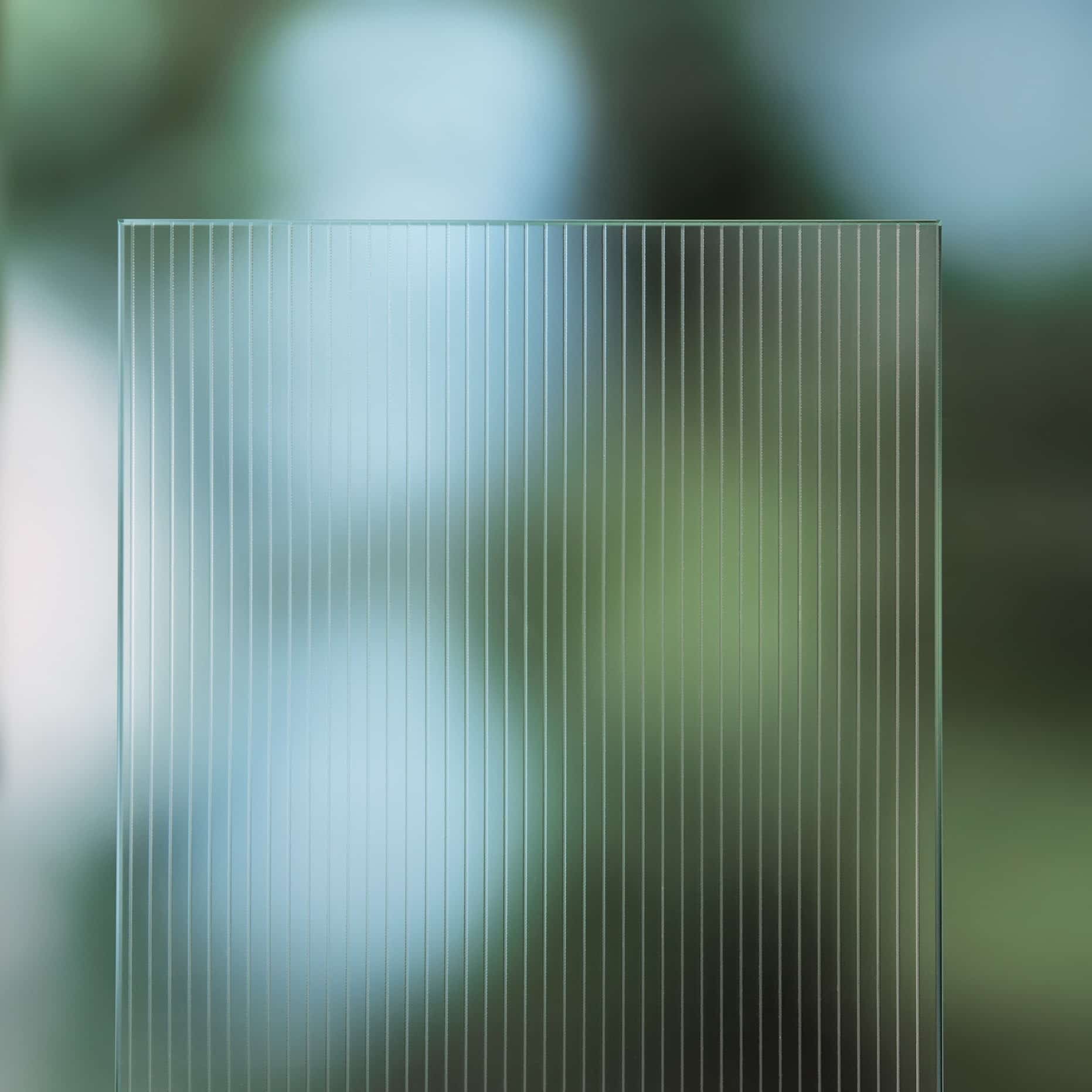 Strukturglas Linea weiss
