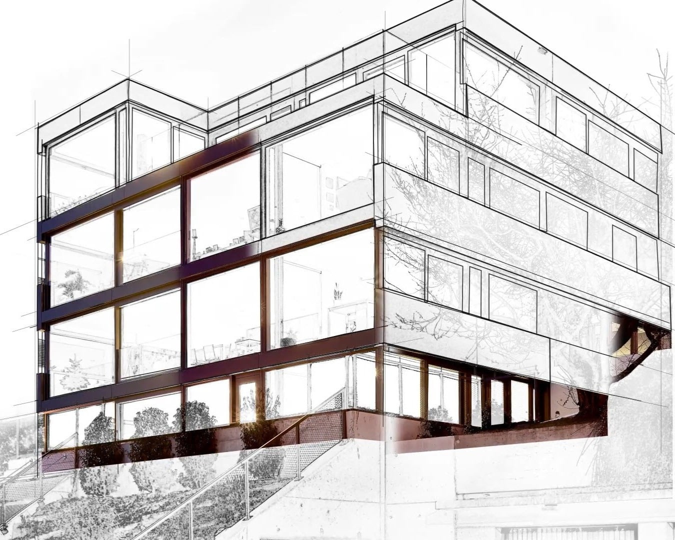 Illustration Projektplanung mit BIM