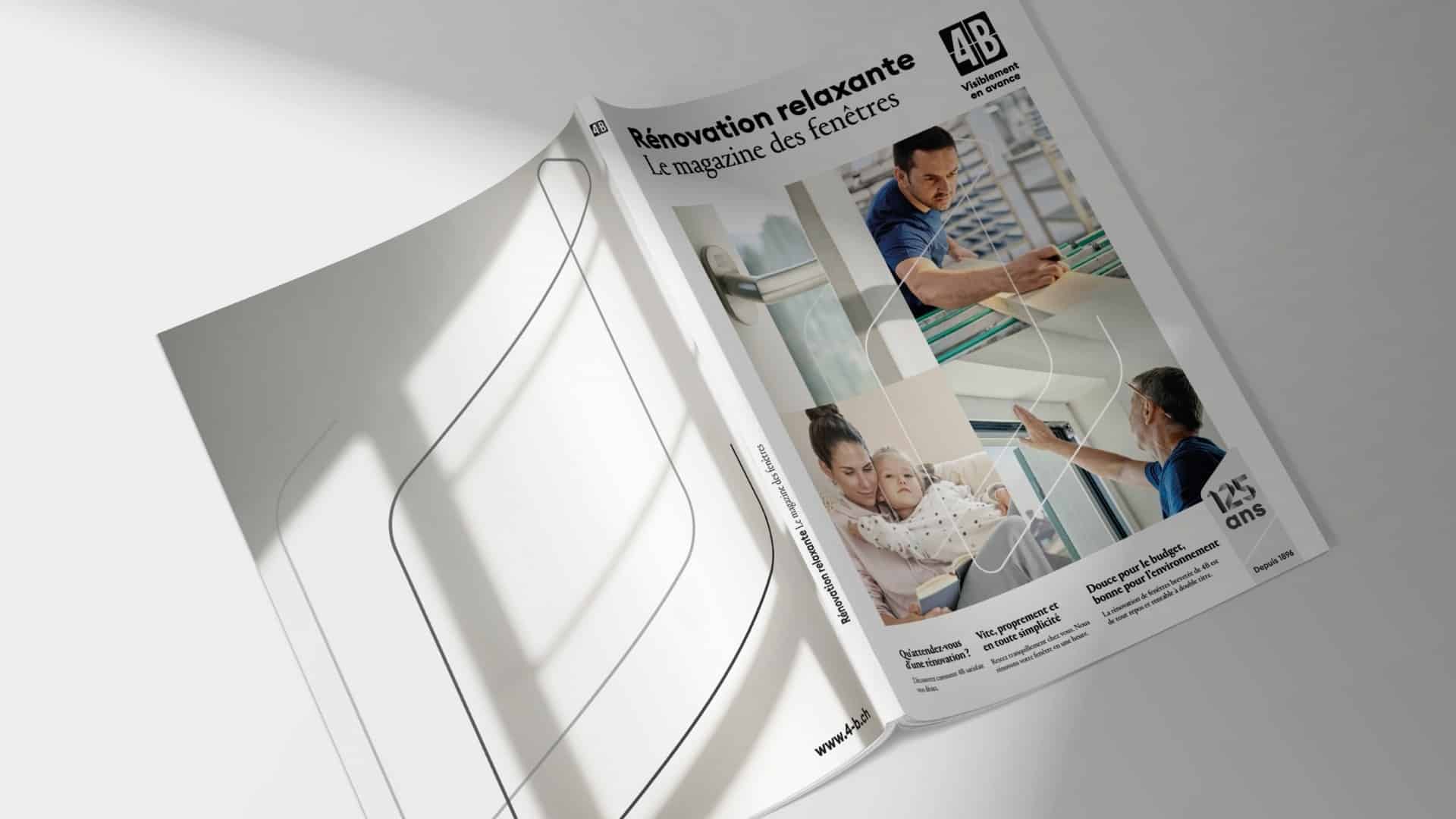 Photo d'ensemble du nouveau magazine 4B Windows en cours de rénovation