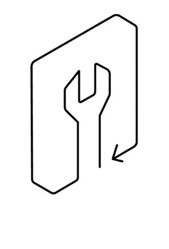 Illustration für Wartungsarbeiten an den Fenster