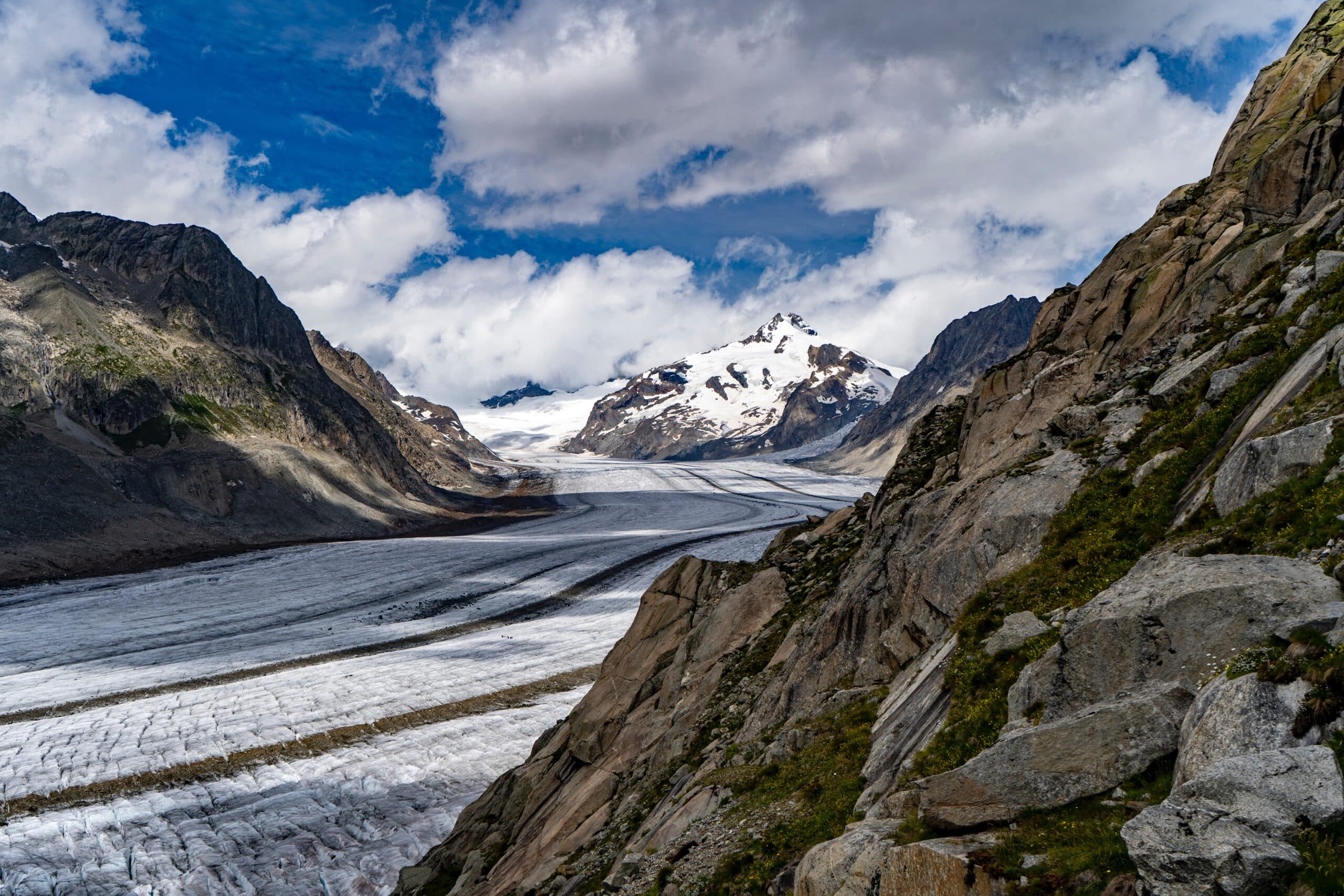 Ein Blick in die Glaskugel der Baubranche: Eine Gletscherlandschaft in der Schweiz