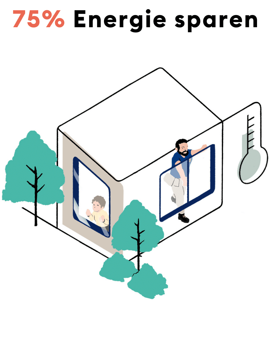 Illustration zu Nachhaltigkeit: Mit Fenstern bis zu 75% Energie sparen