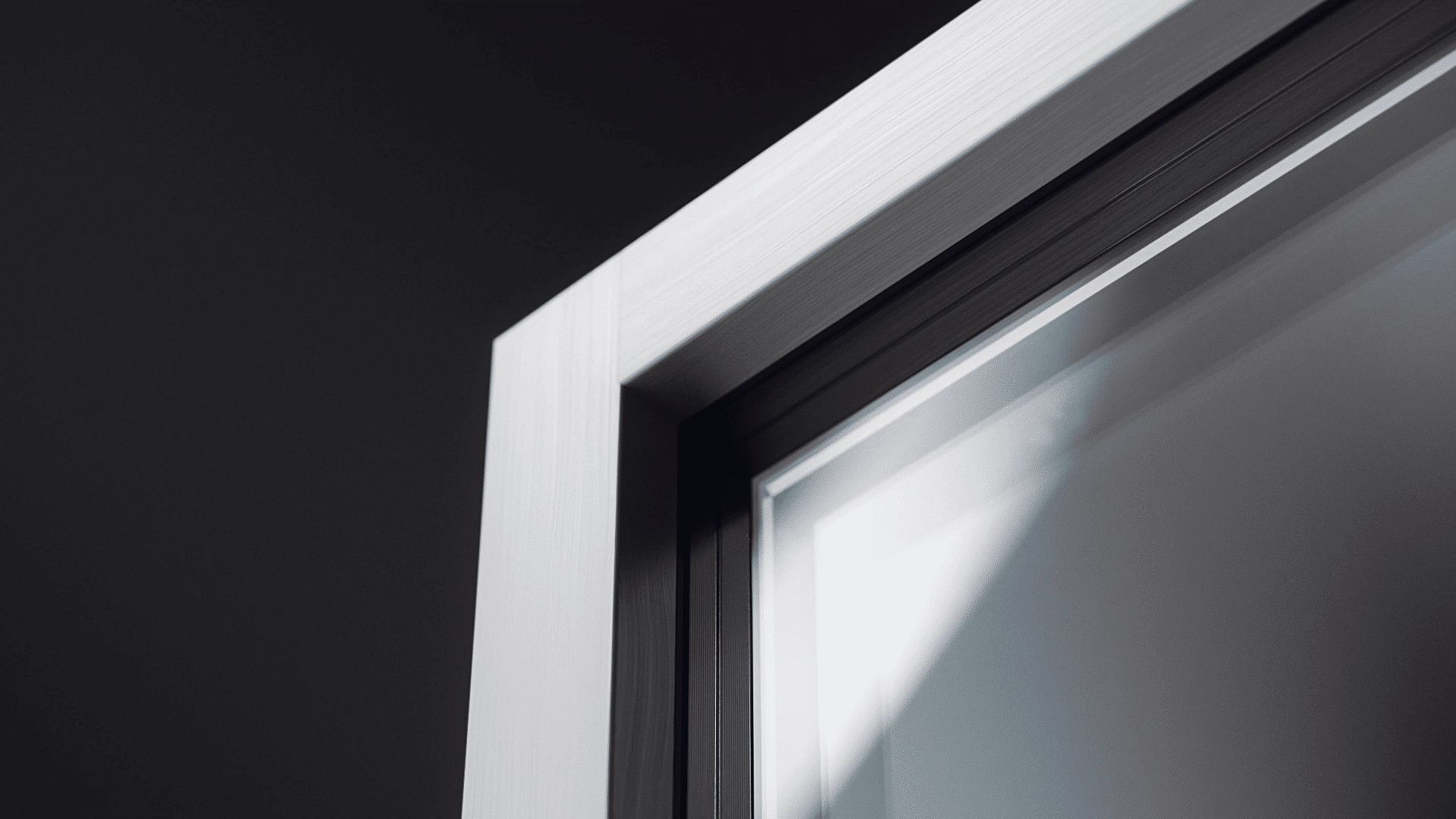 Fensterrenovation: Die Ecke des Rahmens vom RF1 design Fenster